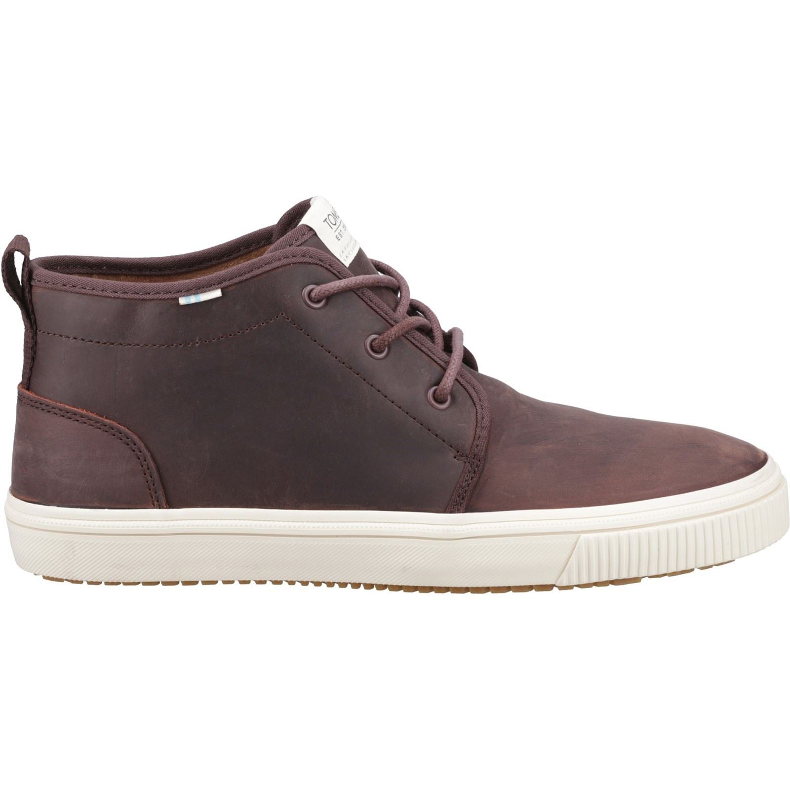 TOMS Carlo Mid Terrain Baskets En Cuir Pour Hommes Couleur Marron Clair