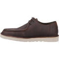 Hush Puppies Otis Chaussures En Cuir Marron À Lacets Pour Homme