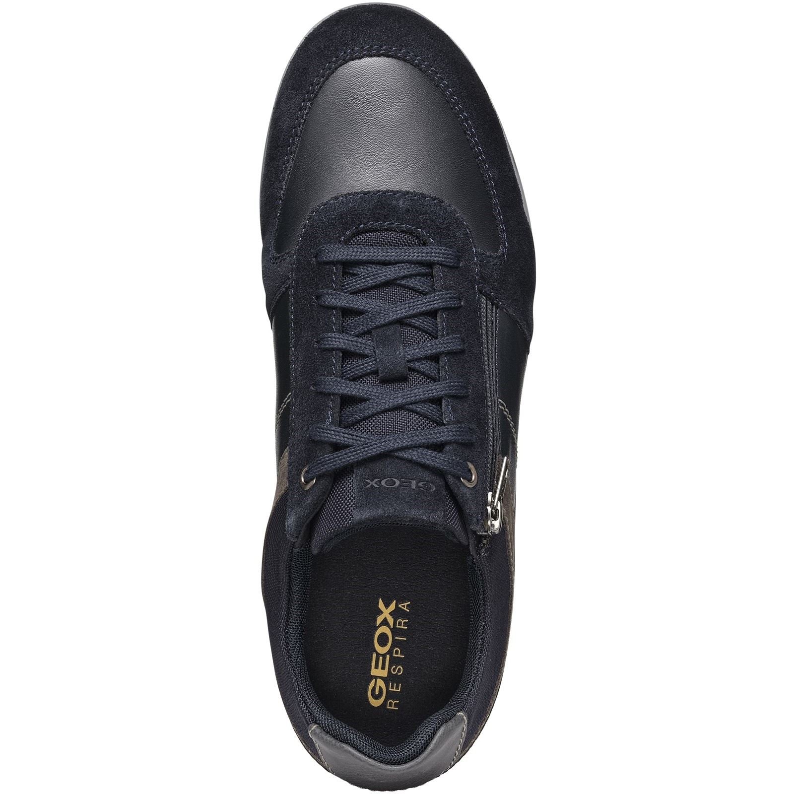 Geox U Renan B Baskets Navies/Grey Pour Hommes Suede