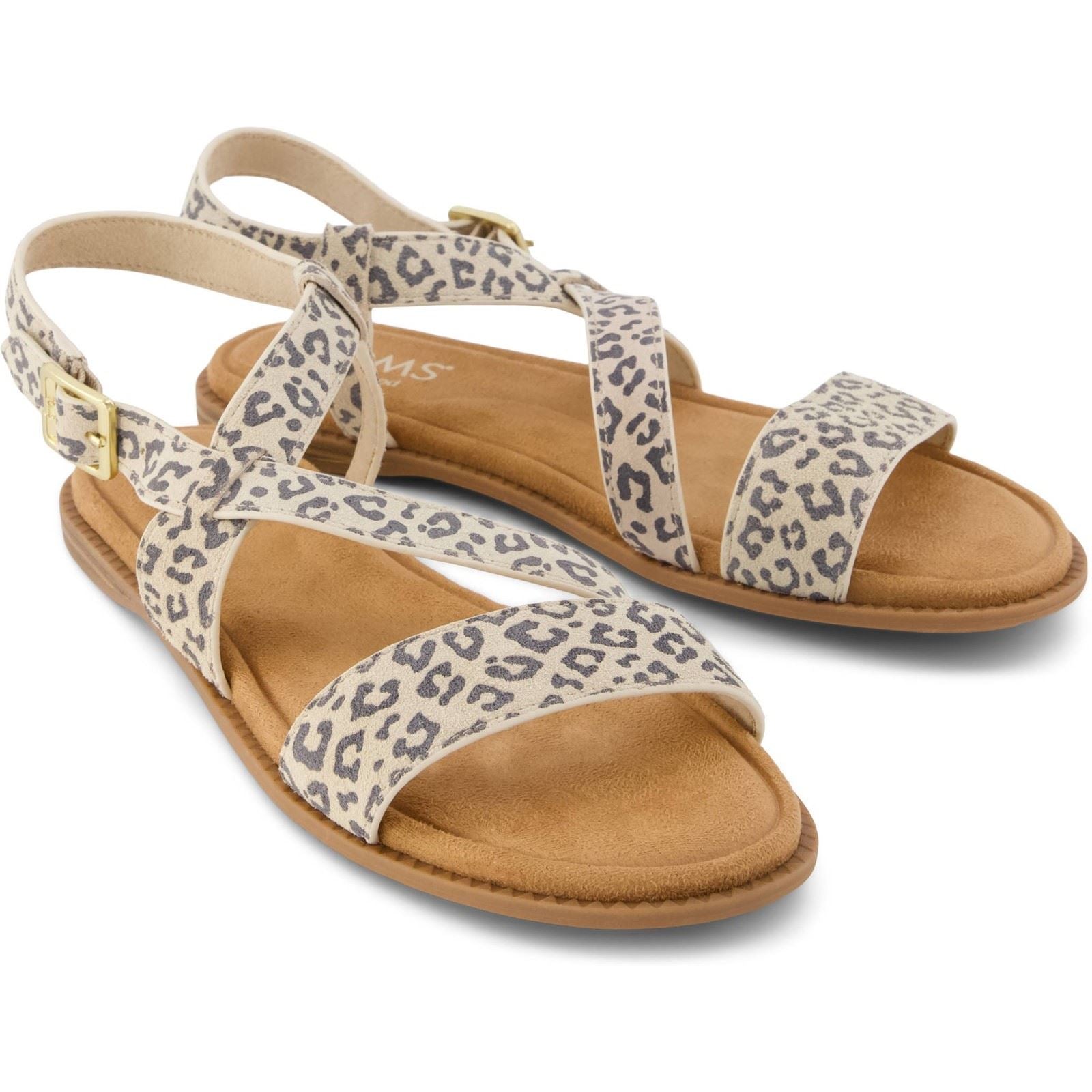 TOMS Mar Sandales En Cuir Pour Femmes Couleur Avoine