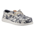 HEYDUDE Wally Palm Jute Chaussures Mocassins En Toile De Jute Pour Hommes Egret/Cloud Blue