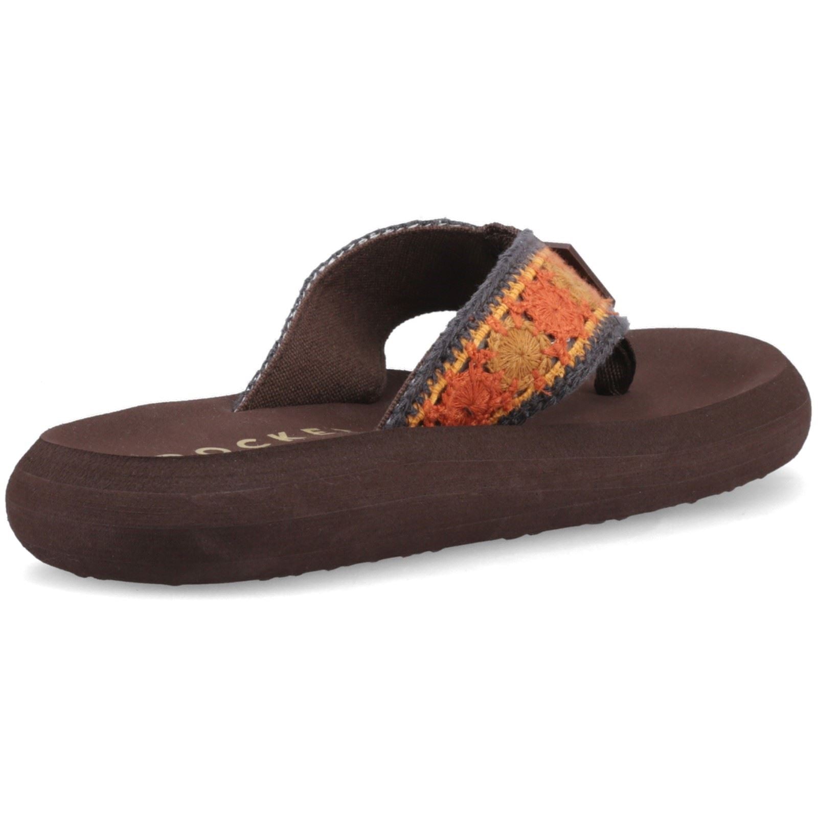 Rocket Dog Spotlight Marlow Tongs Femme Marron/Multi En Textile