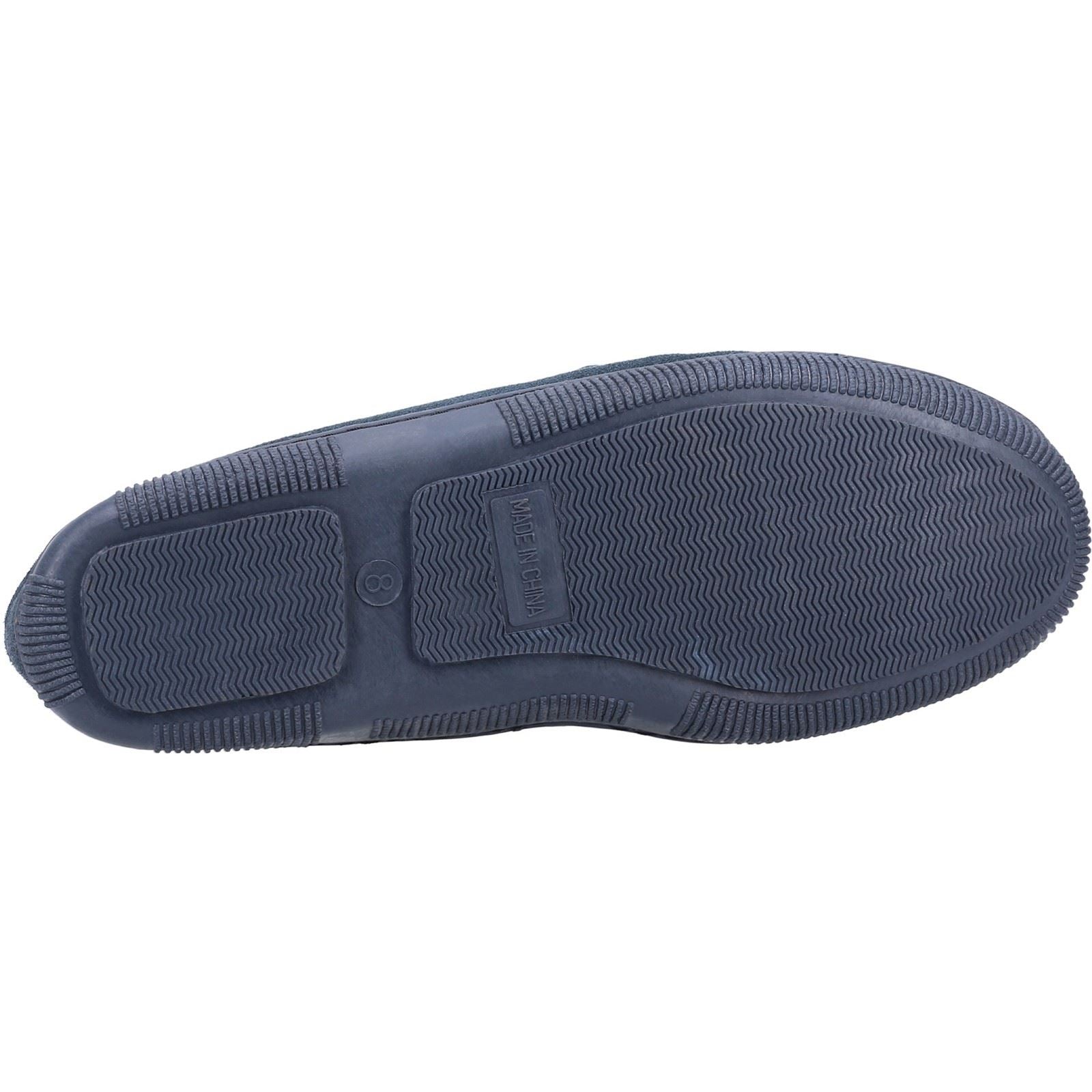 Cotswold Sodbury Chaussons Homme En Daim Bleu Marine