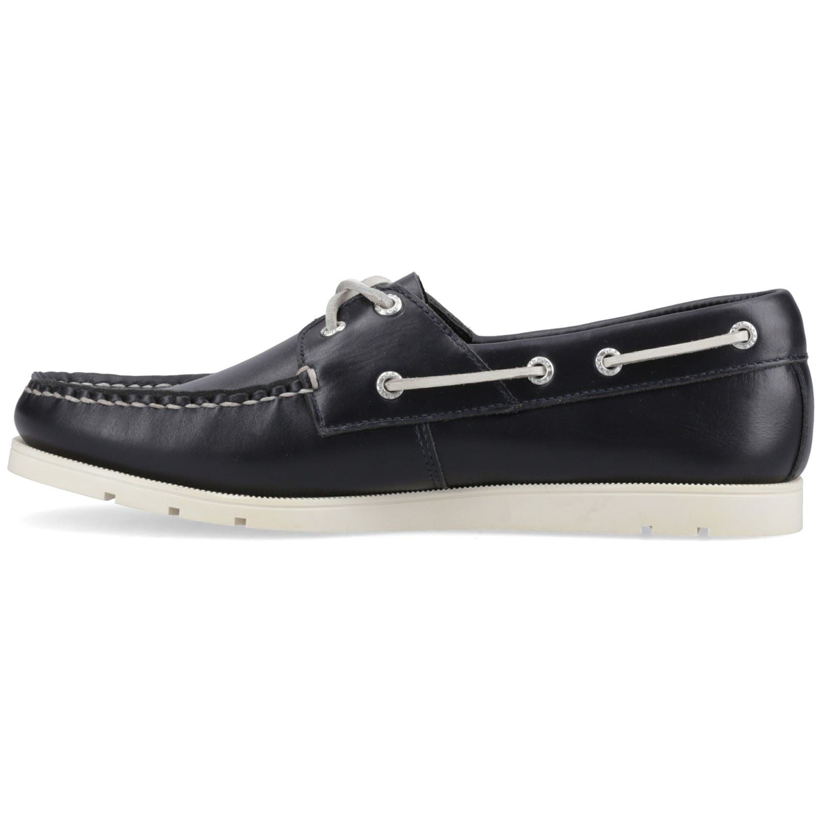 Sperry Oakland 2 Eye Boat Chaussures De Bateau Pour Hommes En Cuir Navy