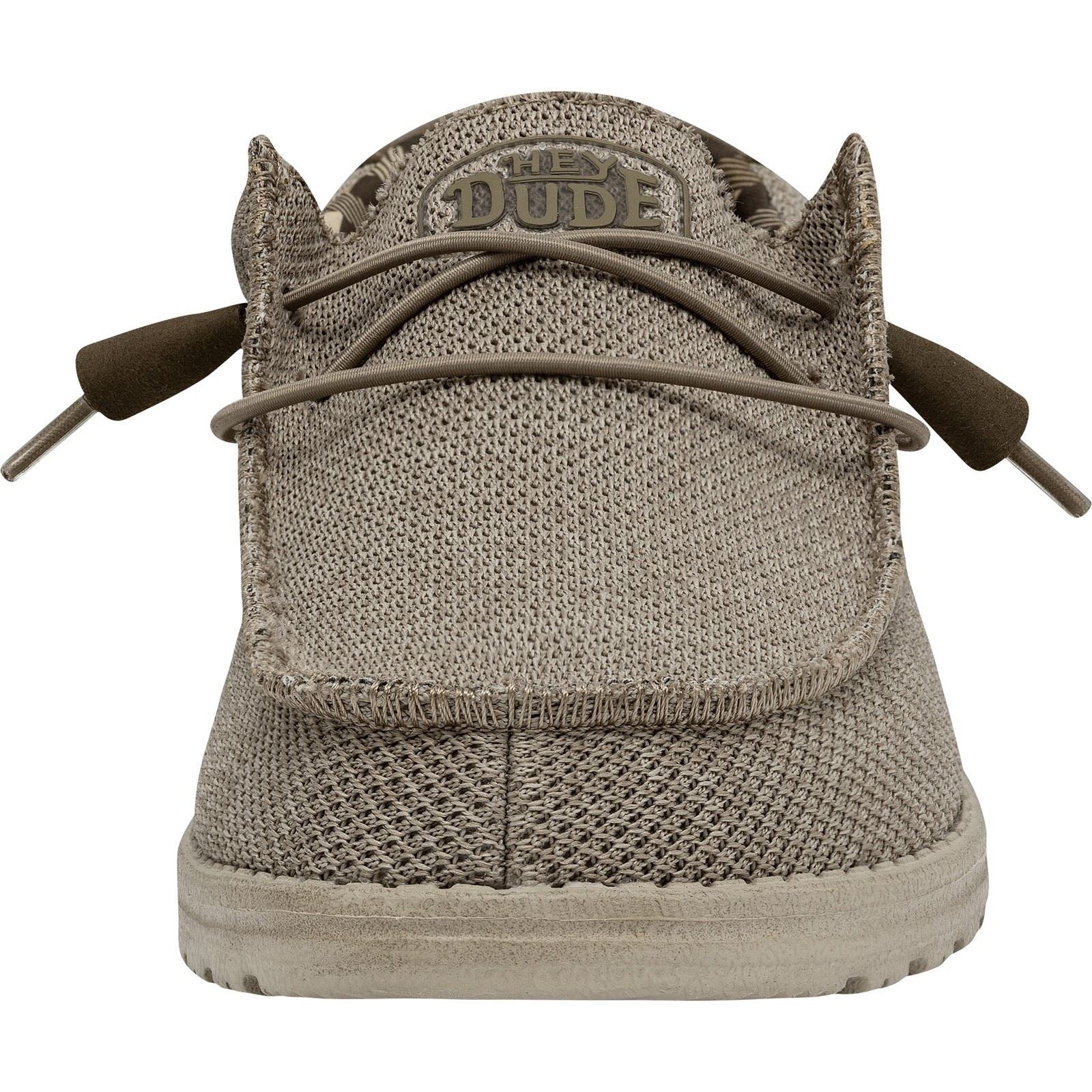 HEYDUDE Wally Sox Chaussures Bateau Pour Hommes En Faux Daim Beige