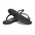 Crocs Miami Studded Toe Loop Sandales Noires En Thermoplastique Pour Femmes