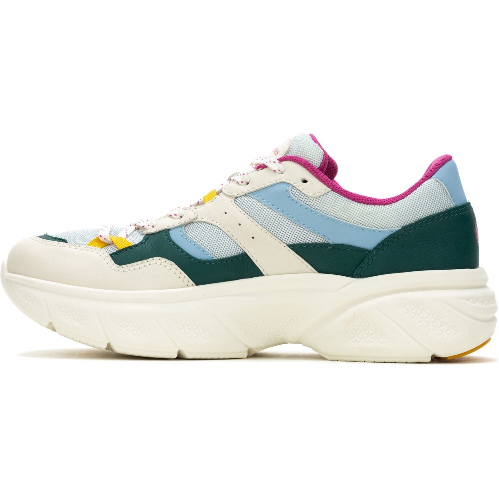 Hush Puppies Movement Baskets En Cuir Pour Femmes De Couleur Sarcelle