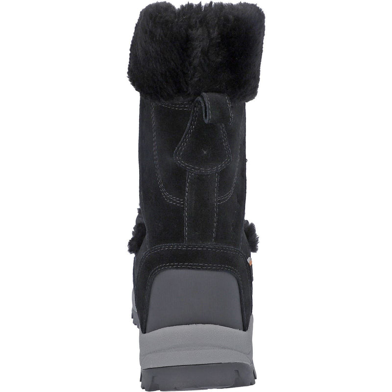 Hi-Tec Mortiz 200 Bottes De Randonnée Pour Femmes En Cuir Noir