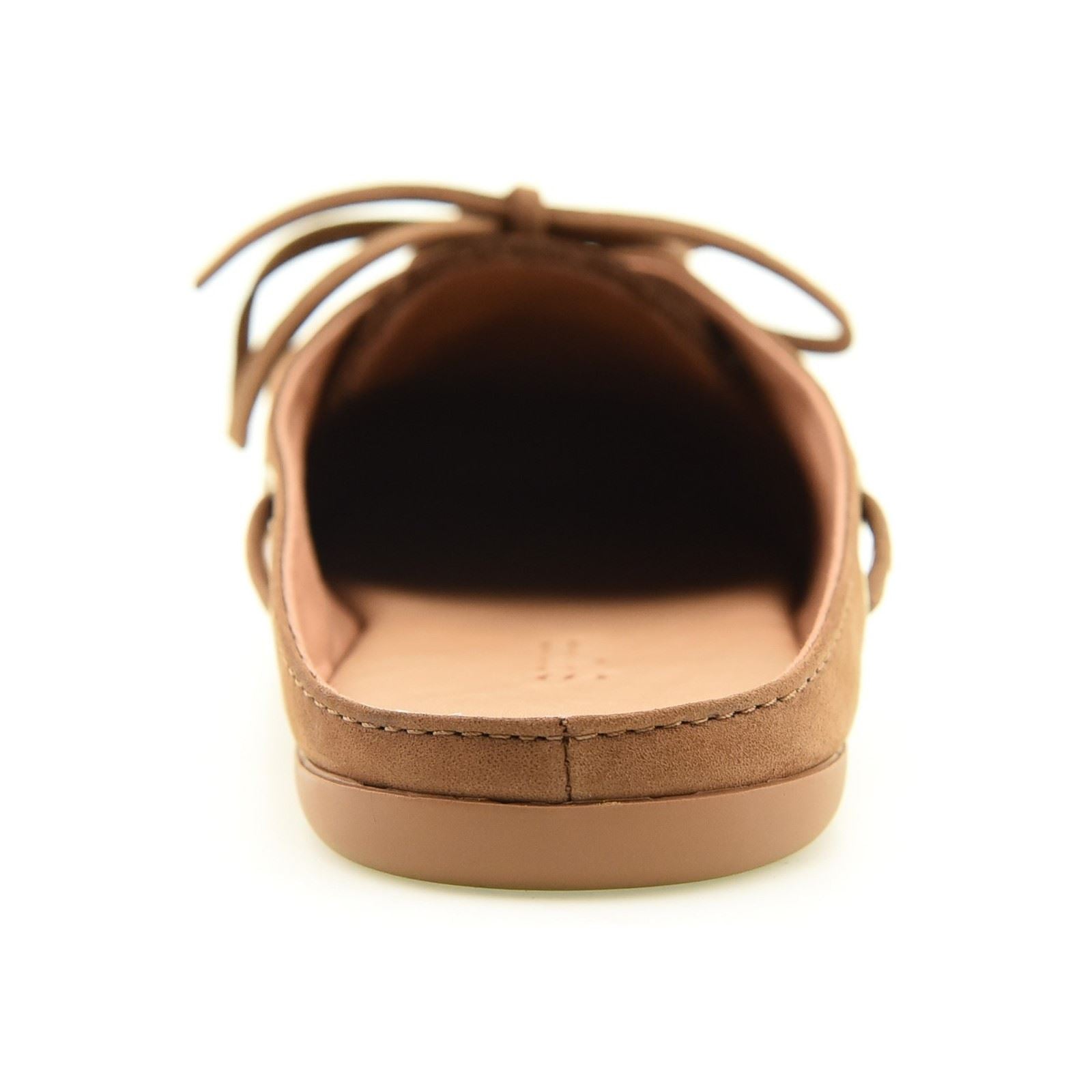 Sperry Slimboat Mules En Cuir Pour Femmes Tan
