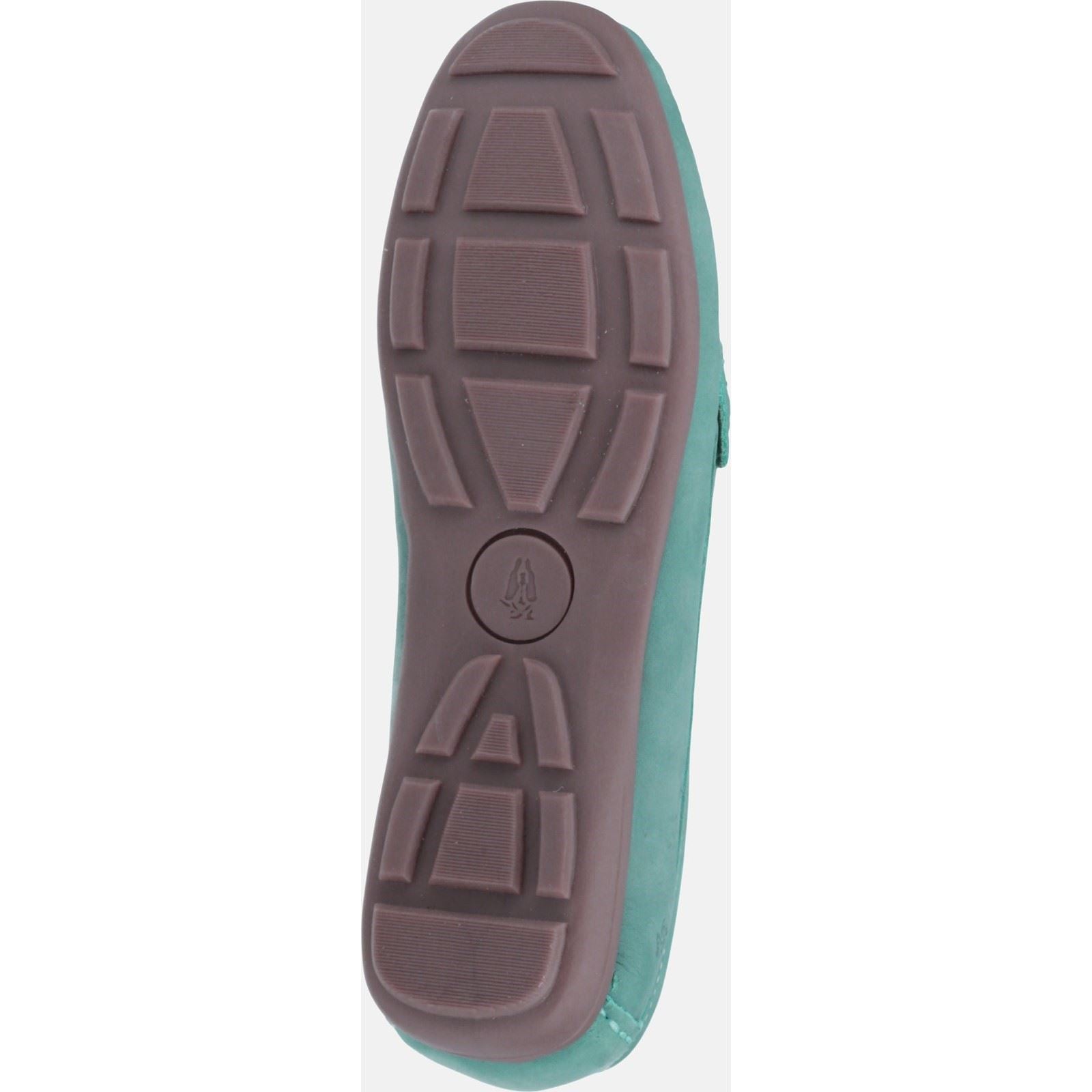 Hush Puppies Maggie Mocassins En Cuir Bleu Ciel Pour Femmes