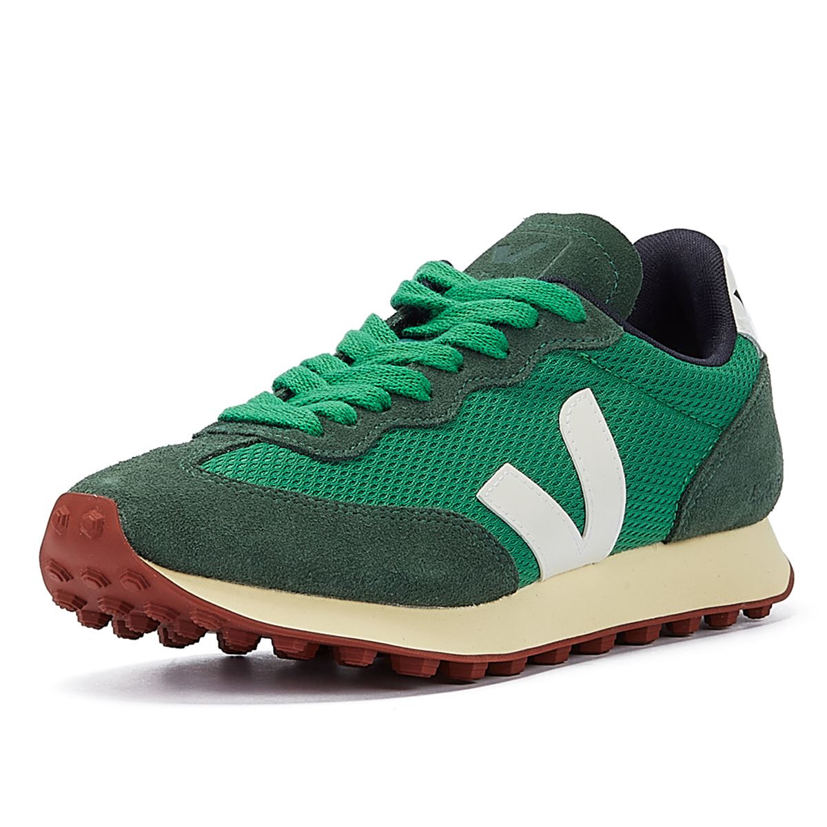 Veja Rio Branco Baskets Pour Femmes Emeraude/Blanches