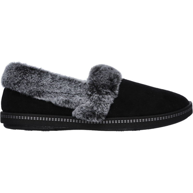 Skechers Cozy Campfire-Team Toasty Chaussons Noirs Pour Femmes En Synthétique