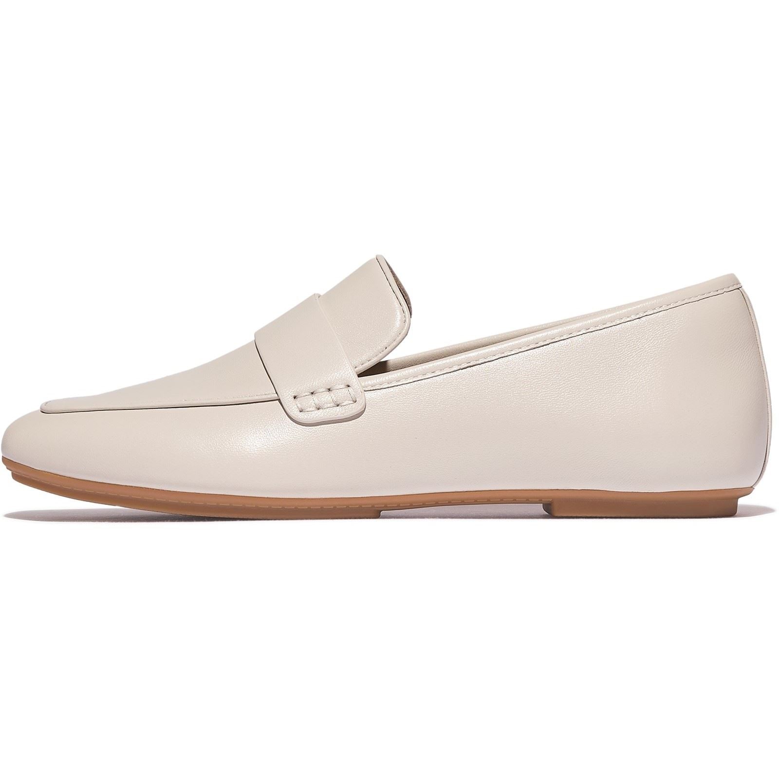 Fitflop Delicato Loafer Mocassins En Cuir Pour Femmes Paris Beige