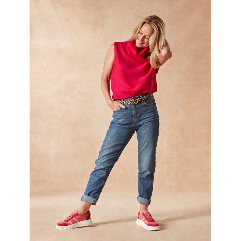 Hush Puppies Holly Chaussures De Sport Pour Femmes En Suède Fuchsia