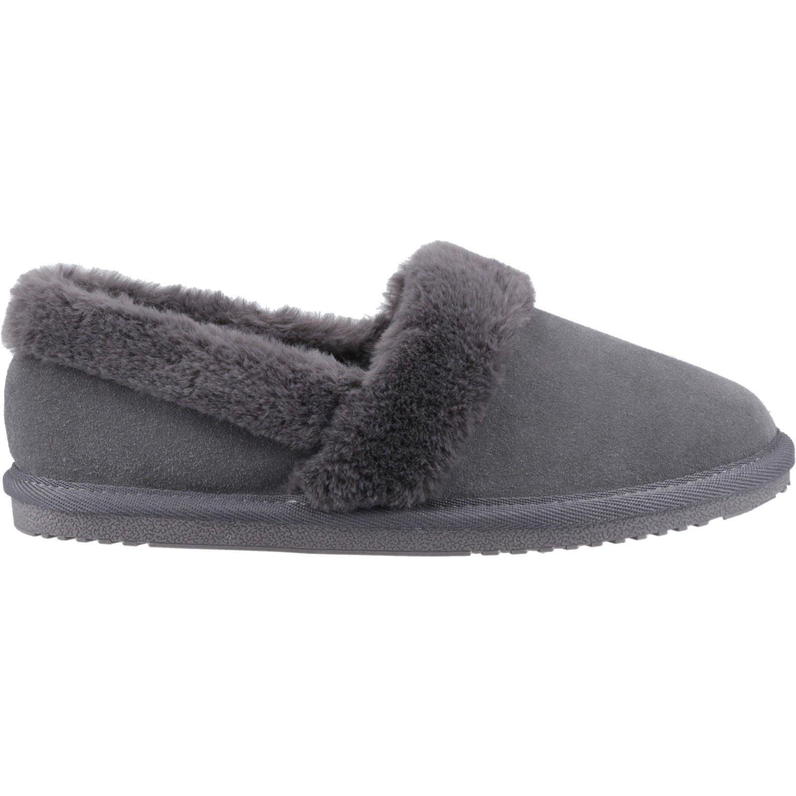 Hush Puppies Ariel Chaussons Gris Pour Femmes En Suède