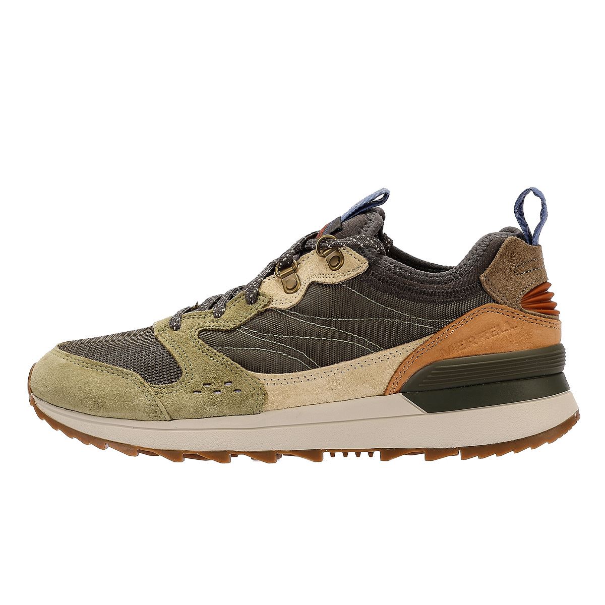 Merrell Alpine 83 Recraft Baskets En Textile Olive/Multicolore Pour Hommes