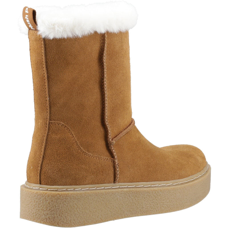 Hush Puppies Becca Mid Bottes Pour Femmes En Daim Suédois