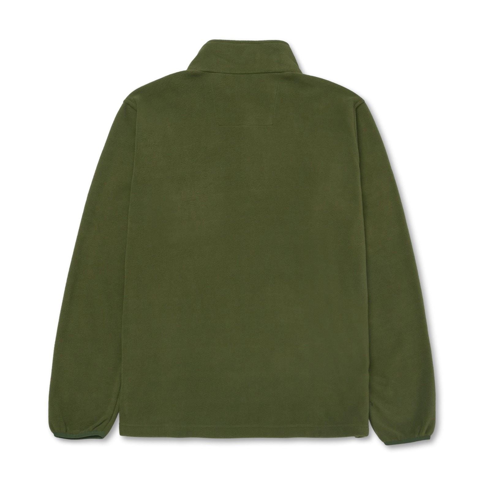 Caterpillar Cat Microfleece Quarter Zip Sweatshirt Green En Polyester Pour Homme