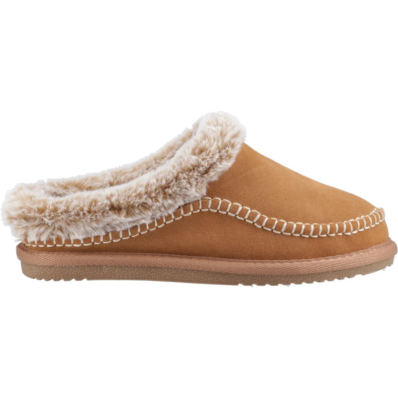 Hush Puppies Anika Chaussons Pour Femmes En Daim Beige