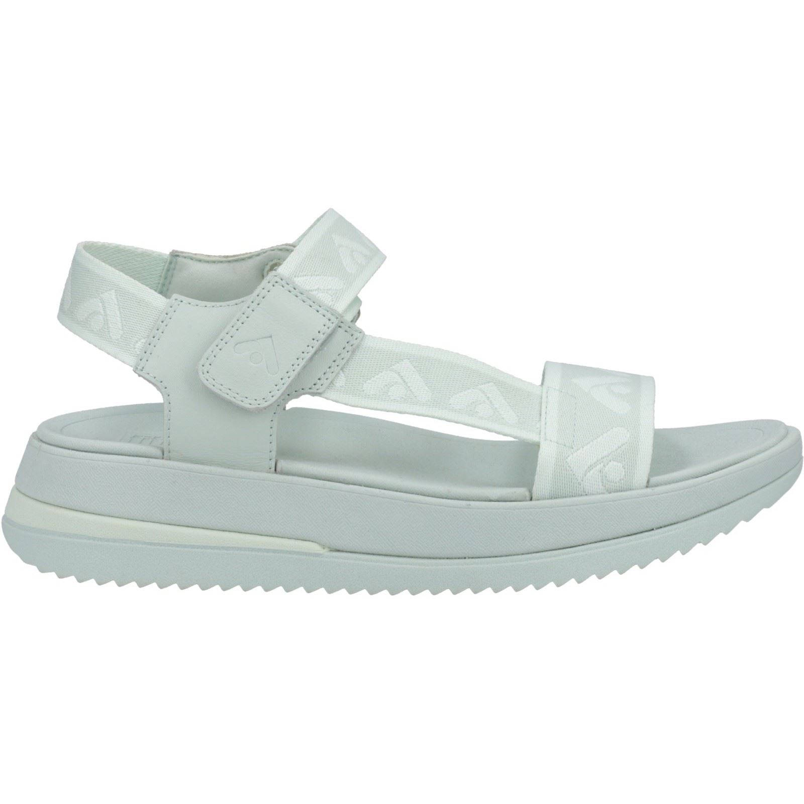 Fitflop Surff Back Strap Sandales Larges Pour Femmes Sagebrush En Polyester/Cuir