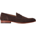Base London Bruno Chaussures Loafers Marron Brûlé Pour Hommes En Cuir