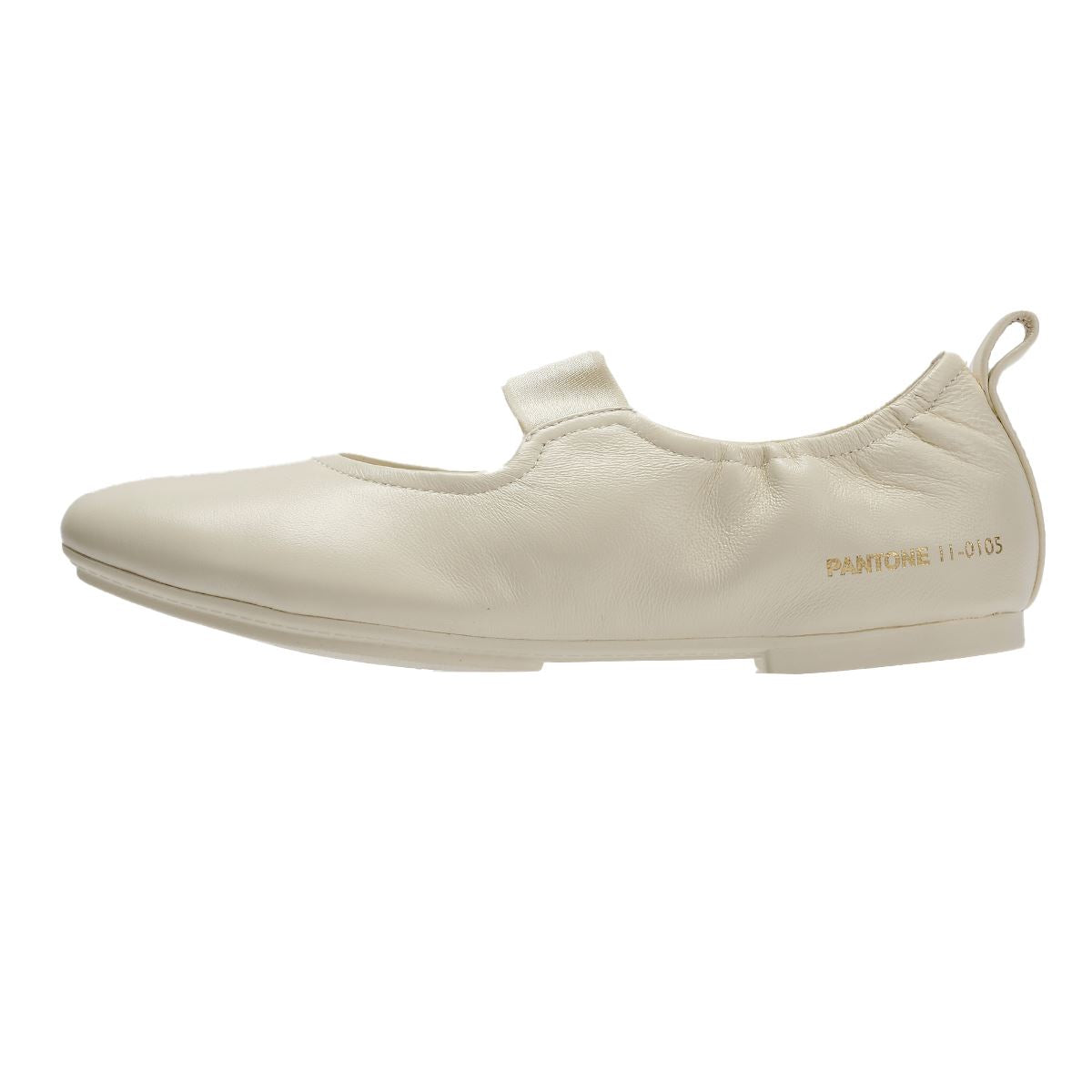 FitFlop X Pantone Delicato Mary Jane Chaussures Blanches En Cuir Pour Femmes