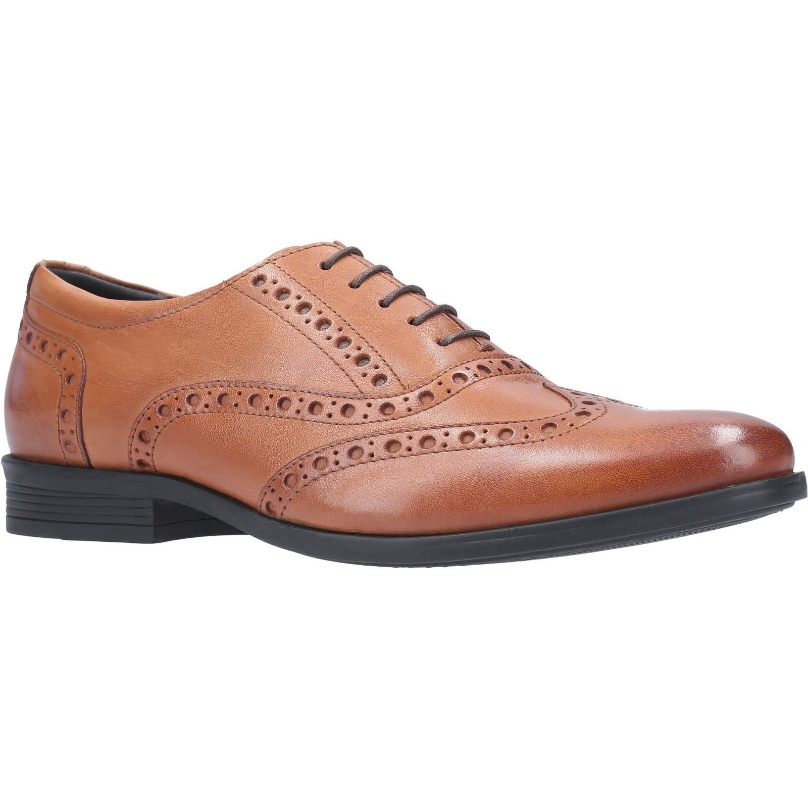 Hush Puppies Oaken Chaussures Richelieu Pour Hommes En Cuir Marron Foncé