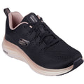 Skechers Vapor Foam Midnight Glimmer Sneakers Pour Femmes En Textile Noir/Or Rose