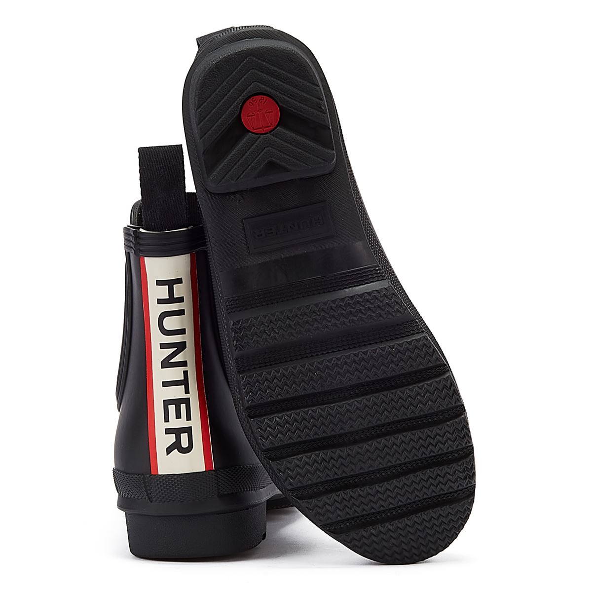Hunter Bottes Noires Pour Femmes Avec Logo Original De Chelsea Boot