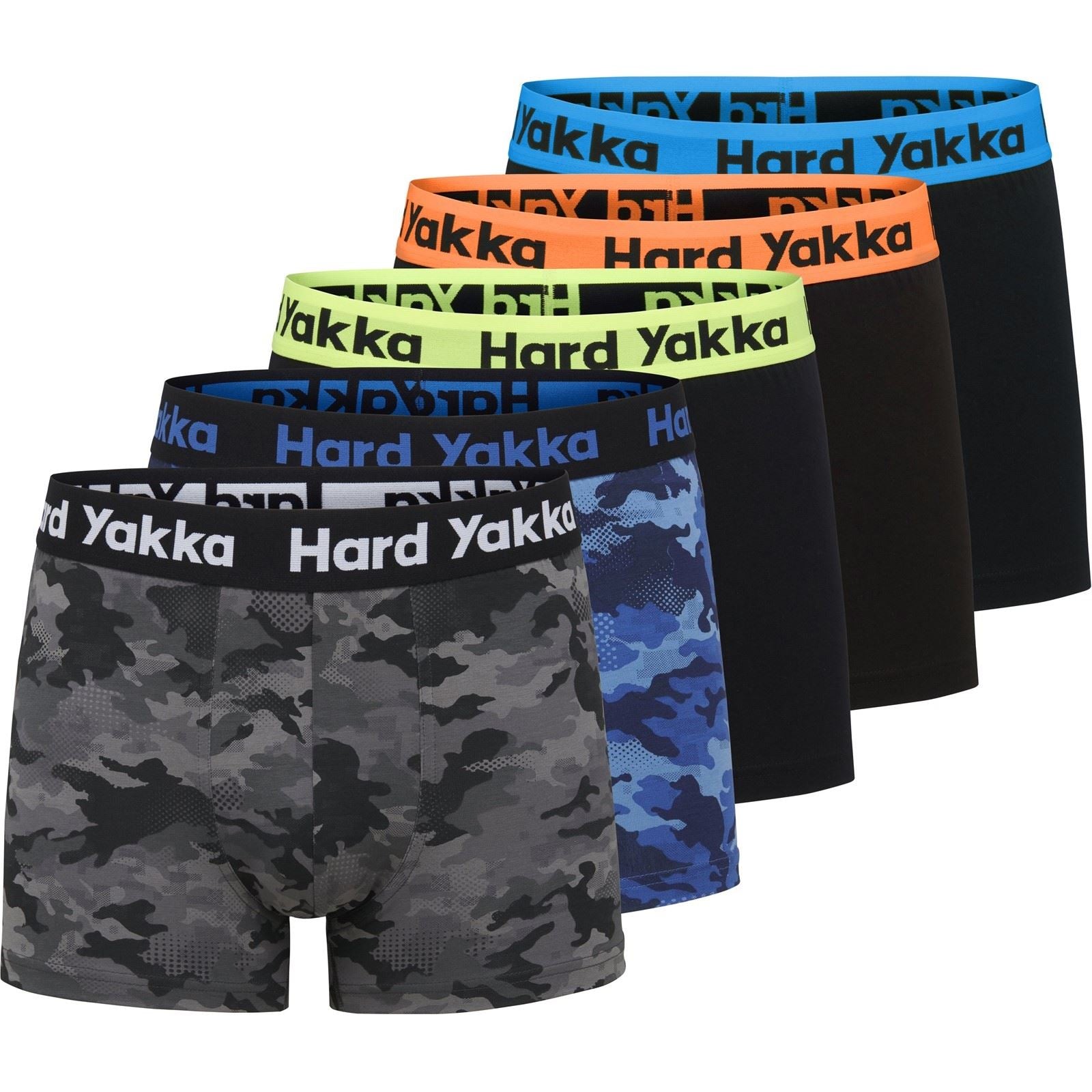 Hard Yakka Caleçons Multicolores En Coton Pour Hommes