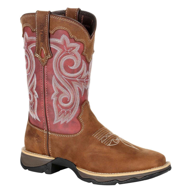 Durango Lady Rebel Bottes En Cuir Pour Femmes Marron/Rouge Rouille Briar