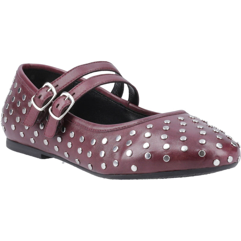 Hush Puppies Nixie Chaussures En Cuir Violet Pour Femme
