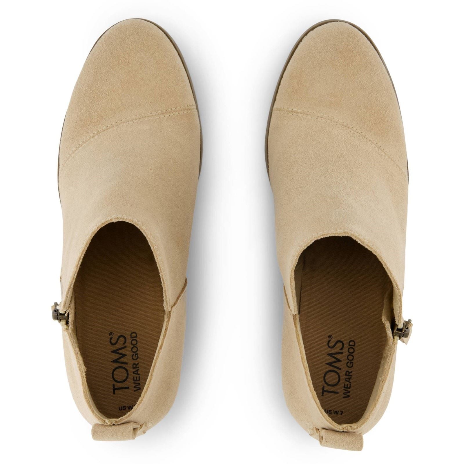 TOMS Goldie Bottines À Talons En Sable Pour Femmes En Textile