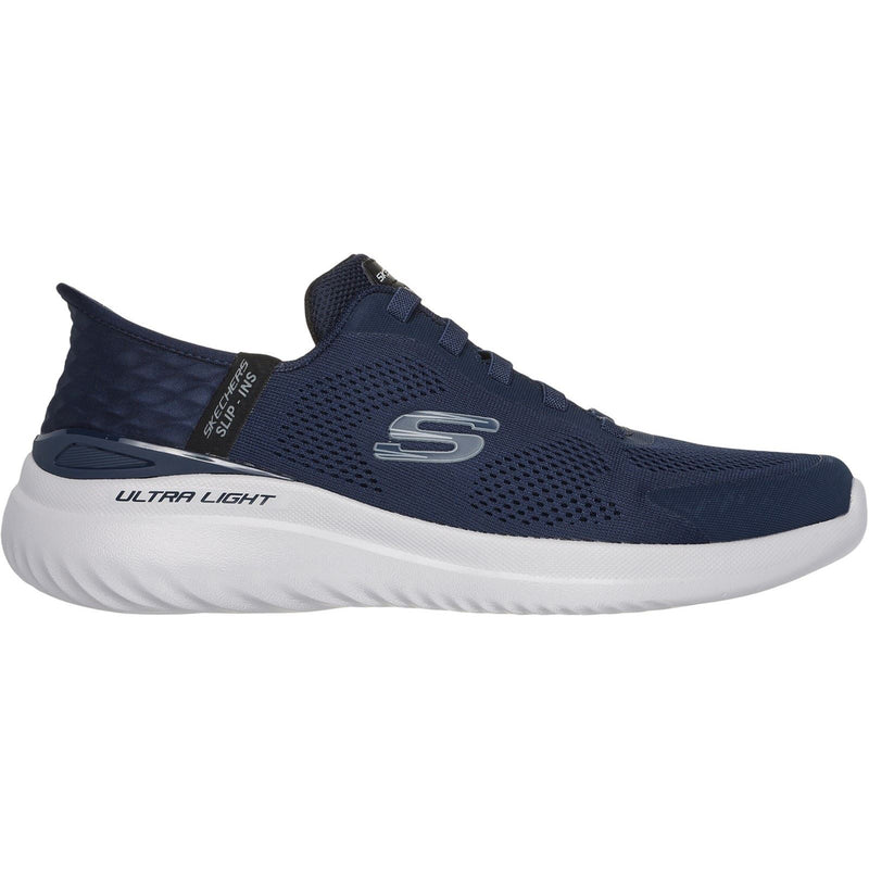 Skechers Bounder 2.0 Emerged Baskets Homme En Toile Bleu Marine