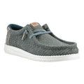 HEYDUDE Wally Jute Chaussures Mocassins Pour Hommes En Jute Vert Mer.