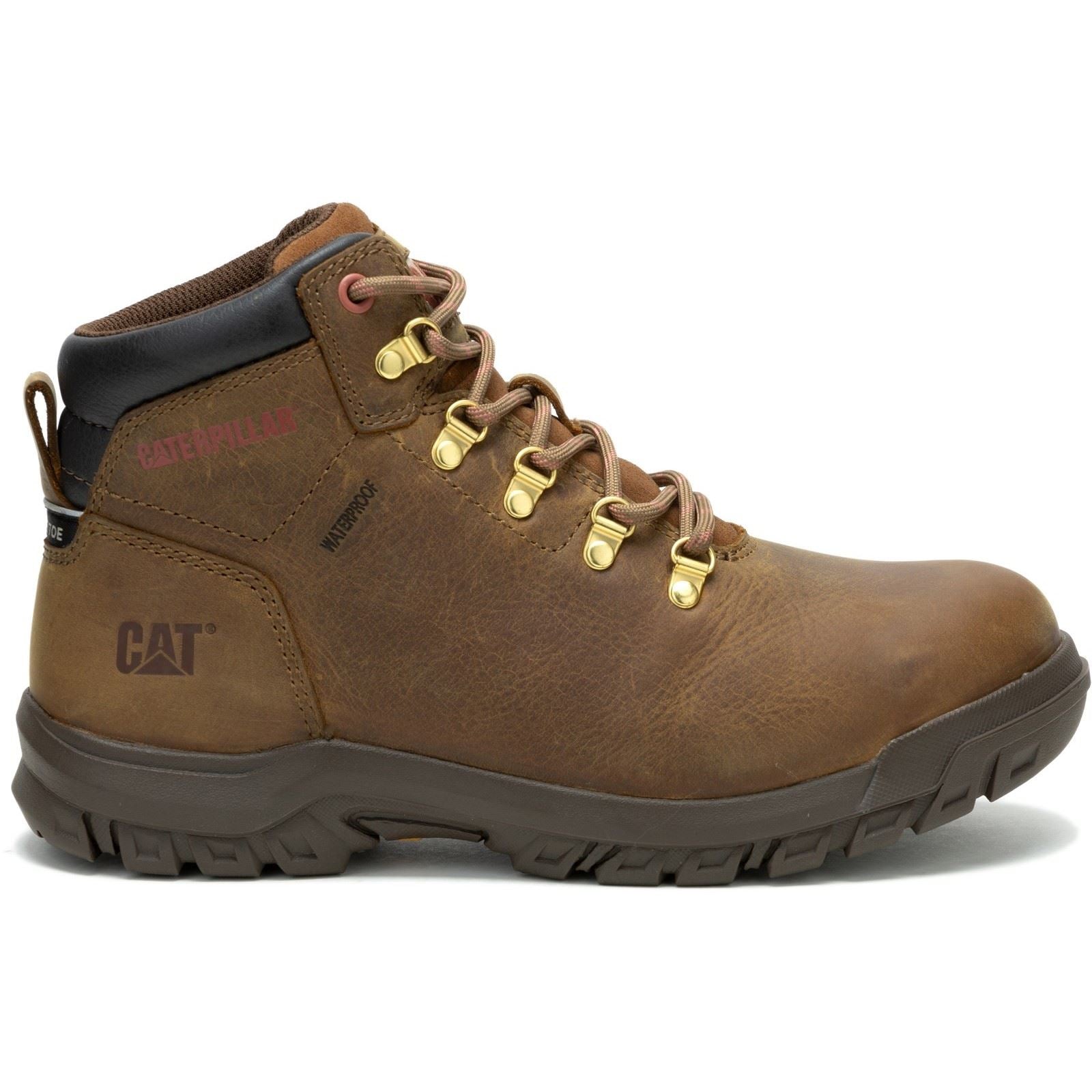 Caterpillar Bottes De Sécurité Pyramidales Pour Femmes Mae En Cuir