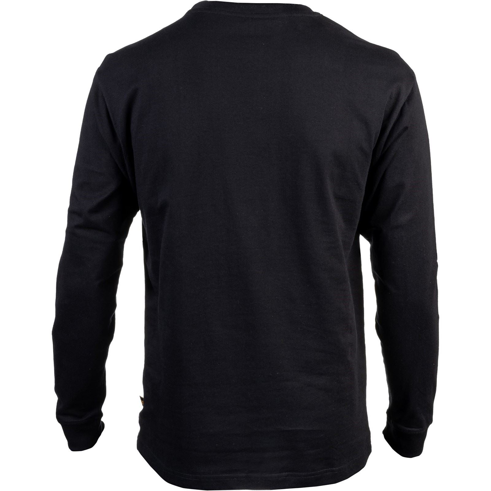 Caterpillar Trademark Banner Long Sleeve T-Shirt Noir En Coton Pour Homme