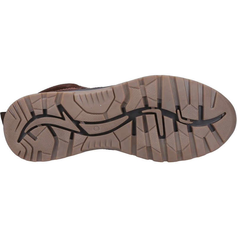 Hush Puppies Palmer Bottes En Cuir Marron Pour Hommes