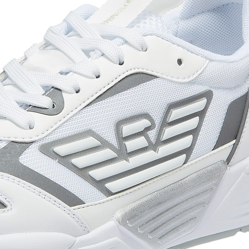 Emporio Armani EA7 Ace Runner Mens White / Silver Trainers