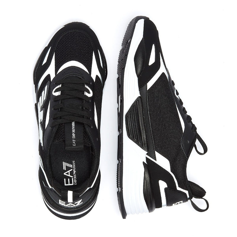 EA7 Ace Runner Mens Black / Silver Trainers