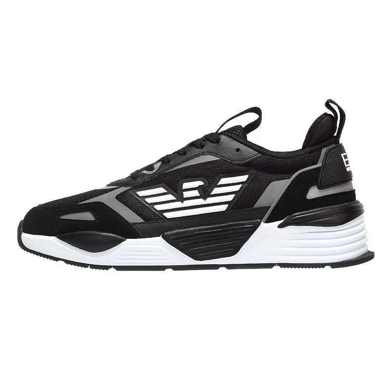EA7 Ace Runner Mens Black / Silver Trainers