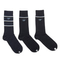 Emporio Armani 3 Pack Mens Blue Socks (Chaussettes bleues Emporio Armani)