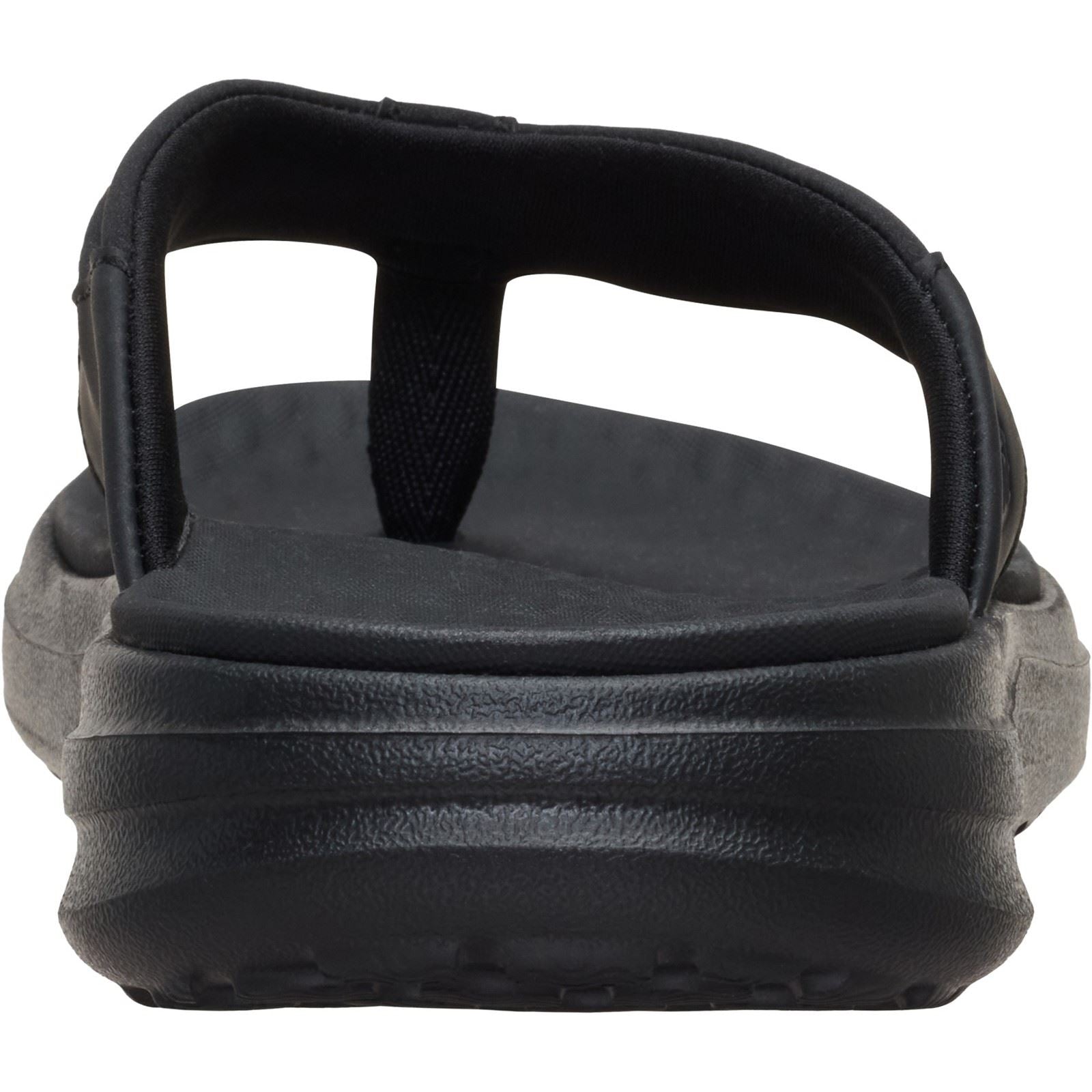 HEYDUDE Finn Flip Sandales Noires Pour Hommes En Polyuréthane