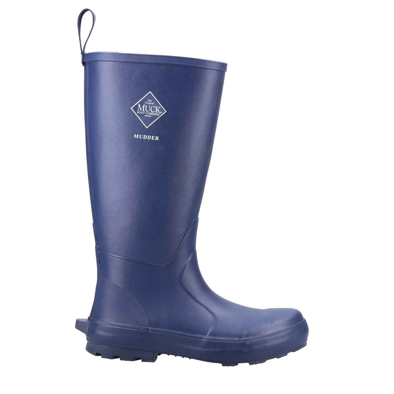 Muck Boots Mudder Tall Bottes En Caoutchouc Bleu Marine.