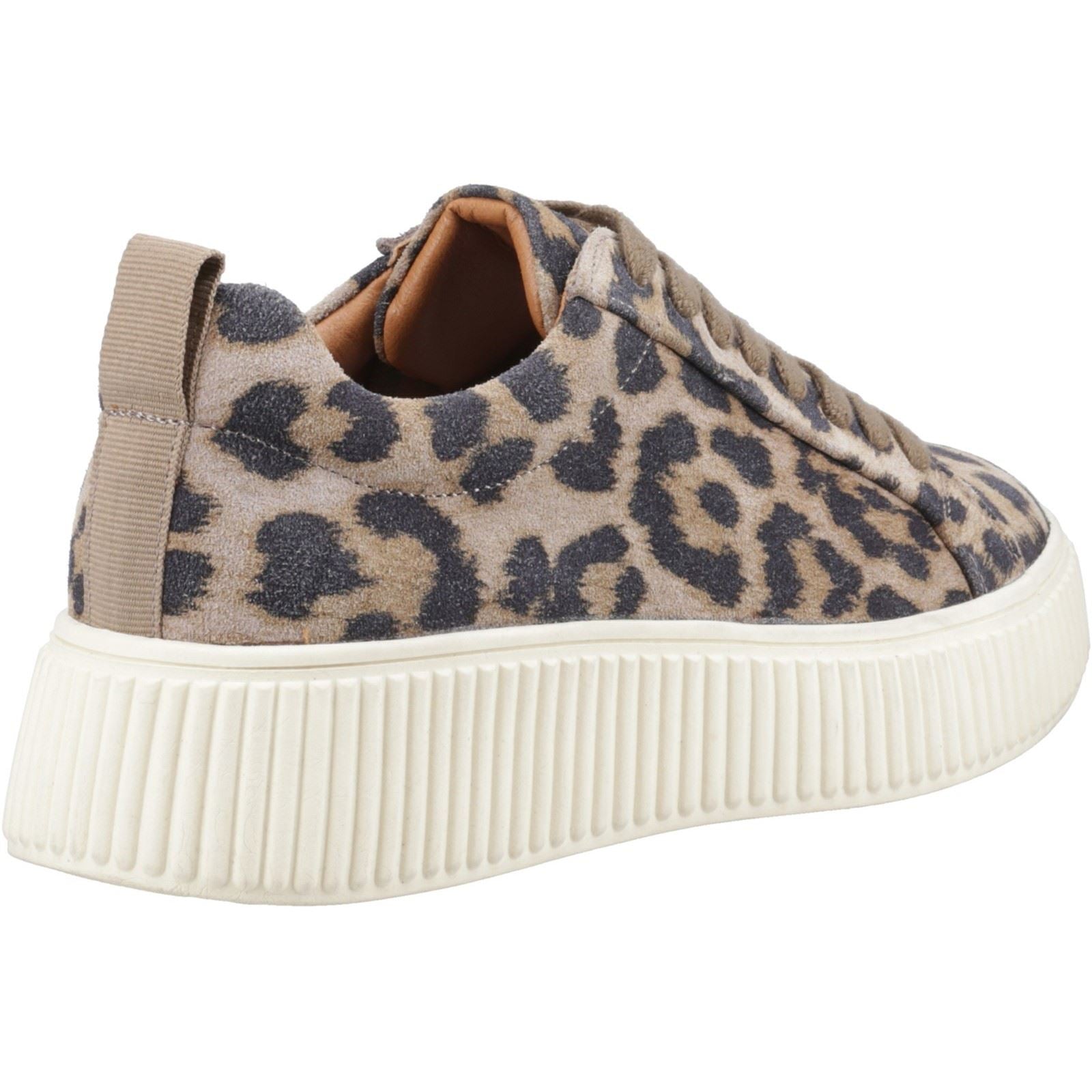 Hush Puppies Harlow Suede Chaussures De Sport Léopard Pour Femme En Suède