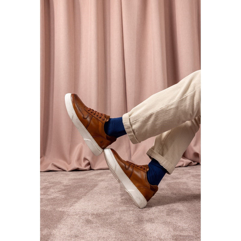 Hush Puppies Wyatt Chaussures De Sport En Cuir Pour Hommes Coloris Fauve