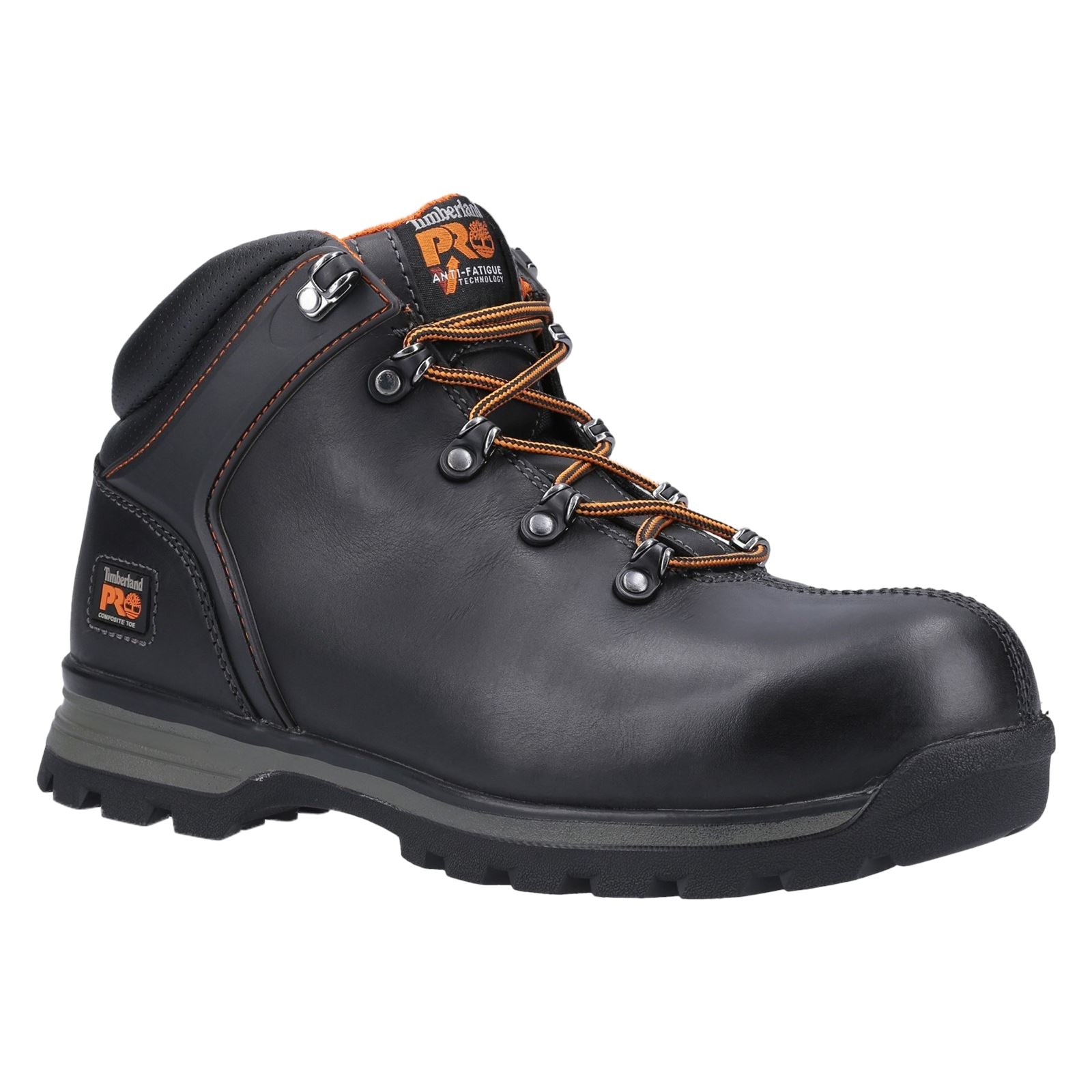 Timberland Pro Bottes De Sécurité En Cuir Noir Splitrock Ct Xt