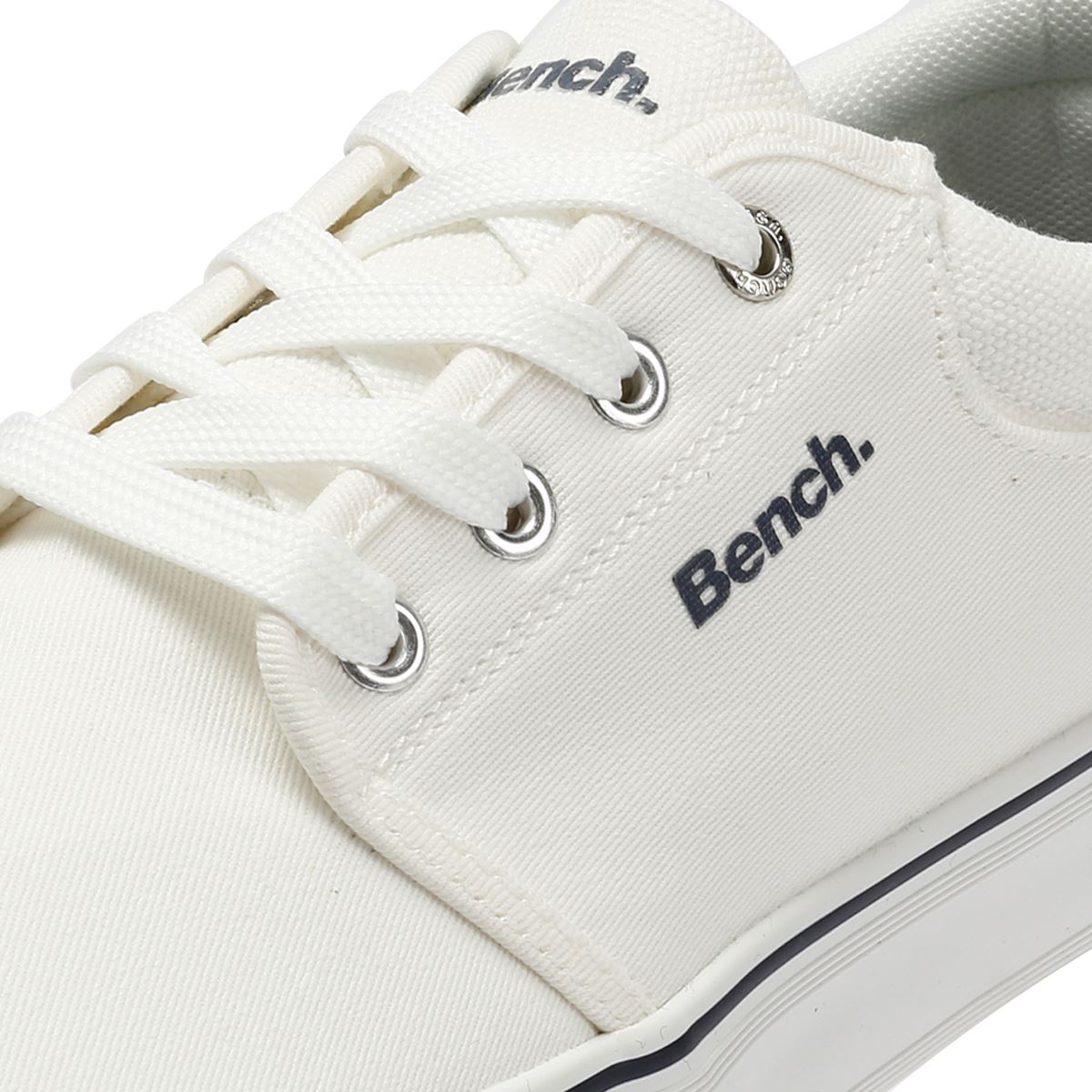 Bench Donnie Baskets Blanches En Toile Pour Hommes