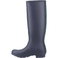 Hunter Original Tall Tartan Back Strap Bottes En Caoutchouc Bleu Marine Pour Femme