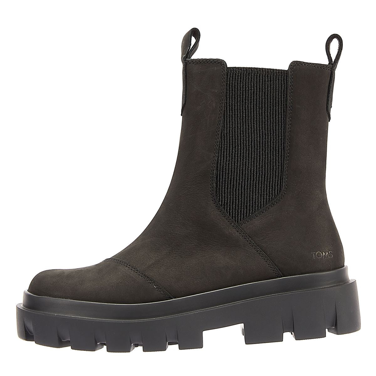 TOMS Bottes Noires En Cuir Pour Femme De La Marque Rowan.